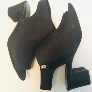 Franco Sarto open toe Rachel 2 leather booties